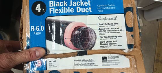 4" insulated flexible duct
