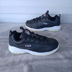 Fila 91175 Womens Running Shoes US 8 Black