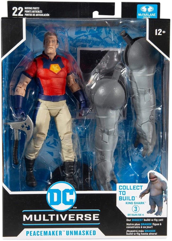 NIB, McFarlane DC Multiverse The Suicide Squad UNMASKED PEACEMAKER Ready In Hand