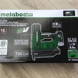 Metabo HPT Cordless Brad Nailer Kit , NEW