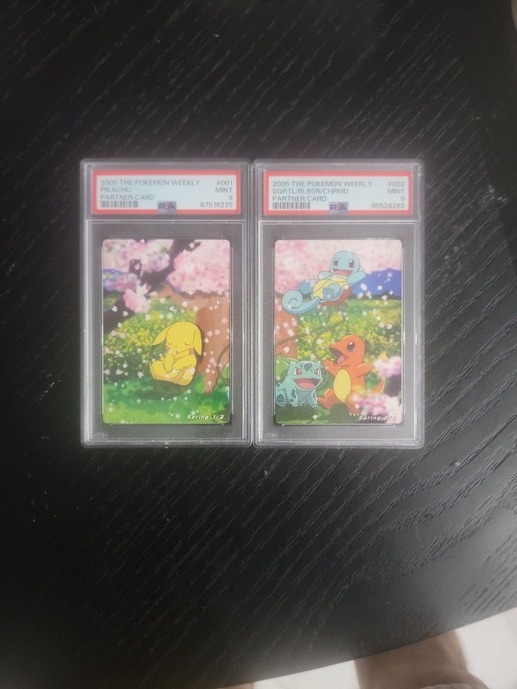 PSA 9 2005 Pokemon Partner Card Set