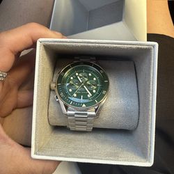 Oversized maritime two tone watch