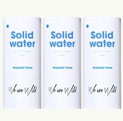 3 Pieces Of We Are Wild Solid Water, Probiotic Toner