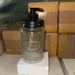 Nostalgic Glass Soap Dispenser