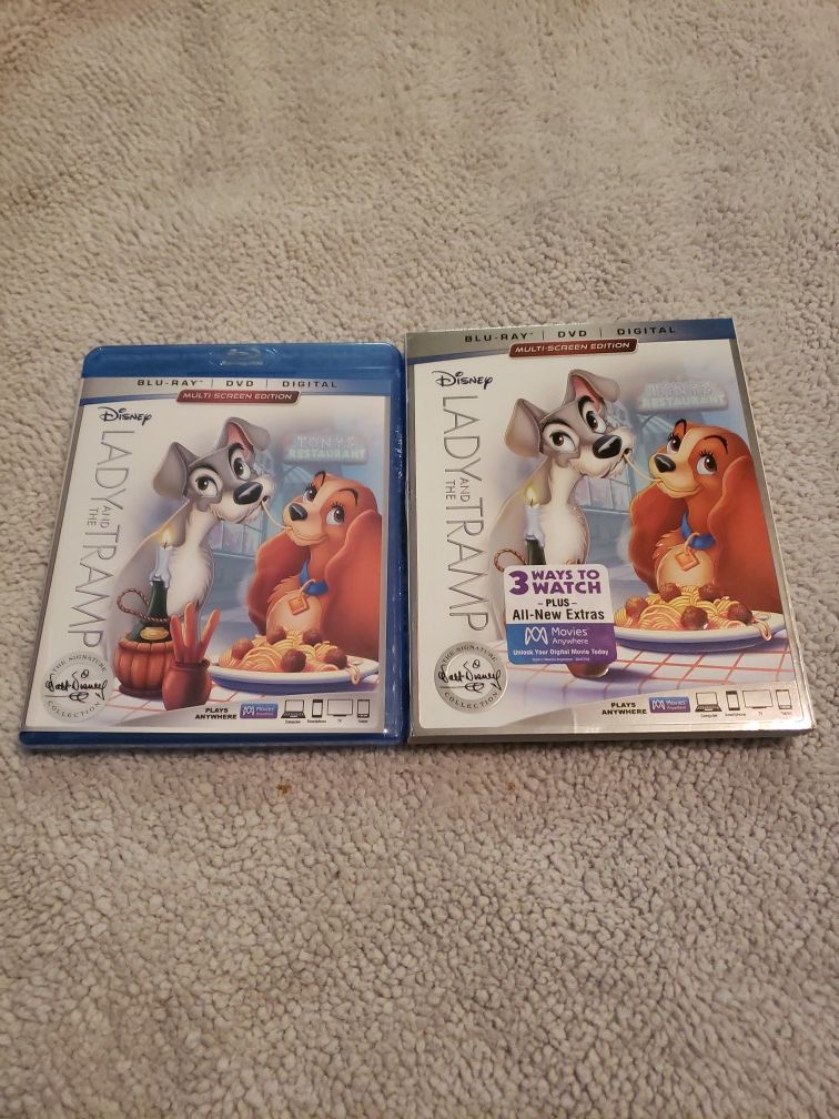 Lady and the Tramp Blu-ray, dvd and digital
