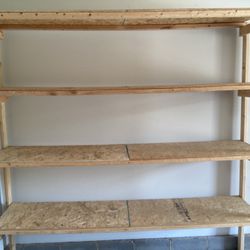 Wooden Garage Shelving Unit