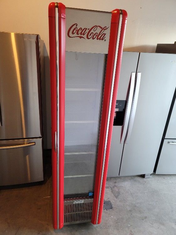 Imbera Coca-Cola 9cu Ft Beverage Cooler for Bottled Water Drinks and Soda Cans
