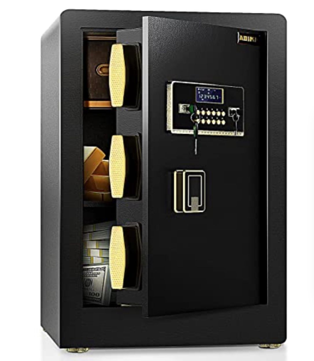 2.8 Cuft Heavy-Duty Steel Safe Box w/LCD Digital Screen,