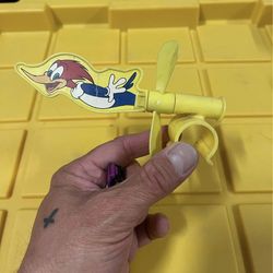 NIP vintage 1998 “WOODY WOODPECKER” BIKE SPINNER bicycle HARDEE’S TOY PRIZE