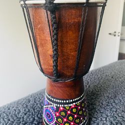 Hand-Painted Small Djembe (African hand drum)