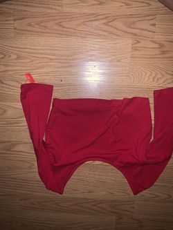Red crop top