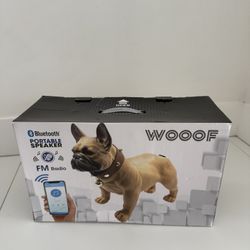 WOOOF Bluetooth Bulldog Portable Speaker with FM Radio