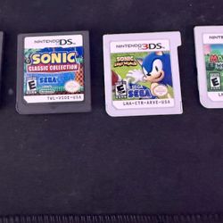 Nintendo 3DS / DS Mario, Sonic & Mario Golf Game Bundle (4 Games)