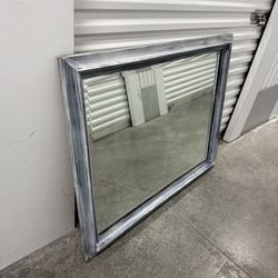 Gray framed mirror 47x37