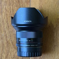 Rokinon 12mm F/2 High Speed Ultra Wide Angle Lens For Fujifilm Camera - Black