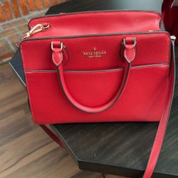 Kate Spade Red Tote Purse