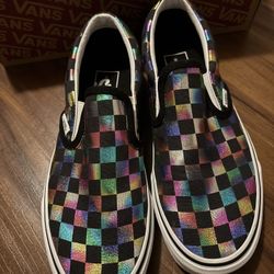 Iridescent Colored Vans Like New 