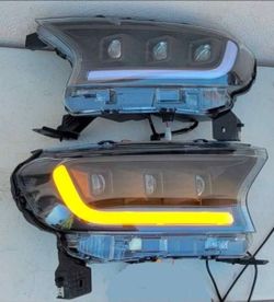 19-23 Ford Ranger LED DRL Projector Headlights Luces Calaveras Micas Faros Focos Faroles Headlamps