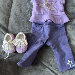 American girl doll outfit with shoes