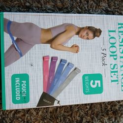 3 Resistance Bands- Medium, Light, X Light