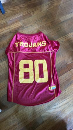 Free USC Trojans #80 Dog Pet Jersey