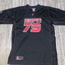 Black NFL NBA MLB vintage starter black ESPN football jersey (Size- Large) BRAND NEW AUTHENTIC- $25