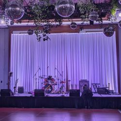 White Polyester Drape-12’,16’,20’- BULK DISCOUNT🔥