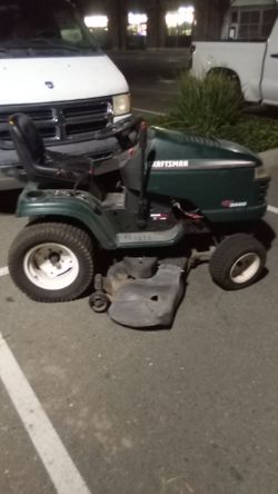 Garden tractor mower