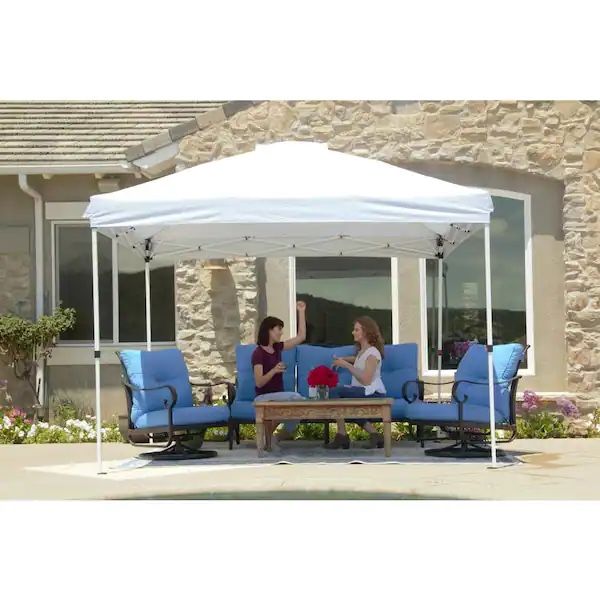 Everbilt 10 ft. x 10 ft. Commercial Instant Canopy-Pop Up Tent White