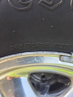 4 265/70R16 Used tires and rims