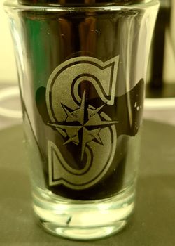 Custom laser engraved shot glass