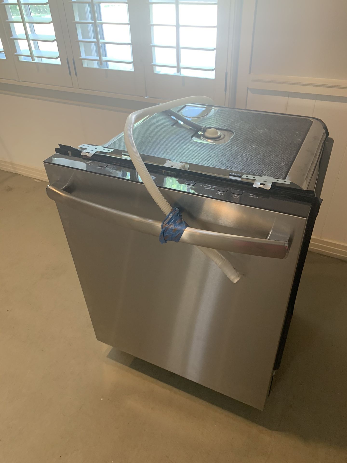 GE® ADA Compliant Stainless Steel Interior Dishwasher with Sanitize Cycle