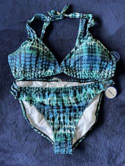 Blue Tie Dye Bikini