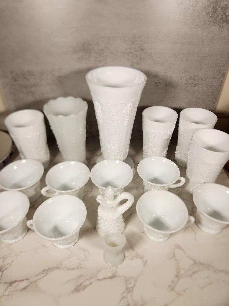Vintage Milk Glass Collection