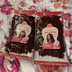 Outre X-Pression 3X Twisted Up Springy Afro Twist- 2 unopened packs