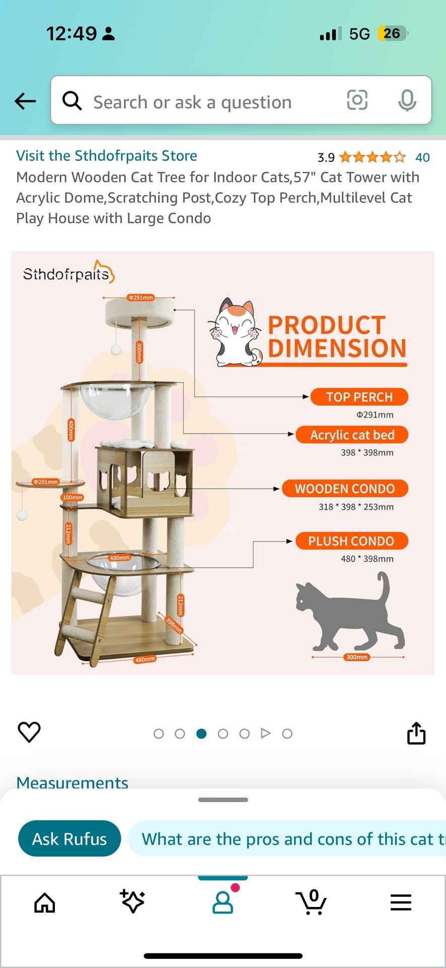 Cat Tree Rarely Used