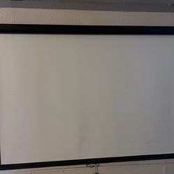 Projector Screen Can Be Attached To The wall Or Celling