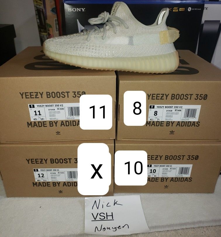 Yeezy 350 Light Adidas Color Change In Sun Size 8, 10 Or 11