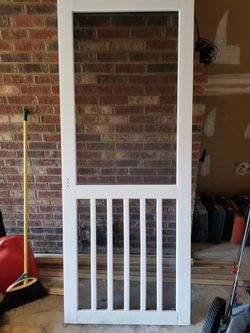 Vinyl porch door