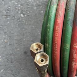 CHICAGO ELECTRIC 1/4 in. x 50 ft. Grade R, Type VD Twin Welding Hose