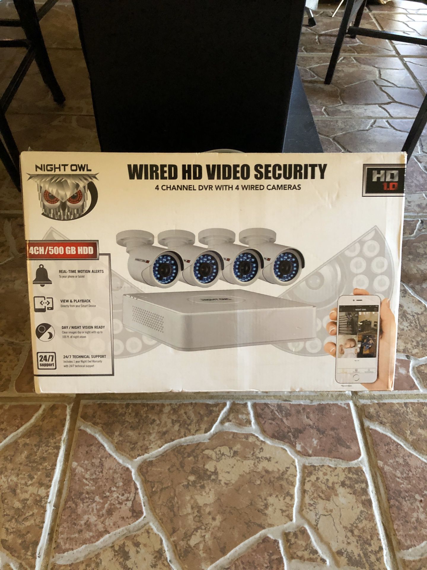 NightOwl WMBF-445-720-B 4-Channel Security System