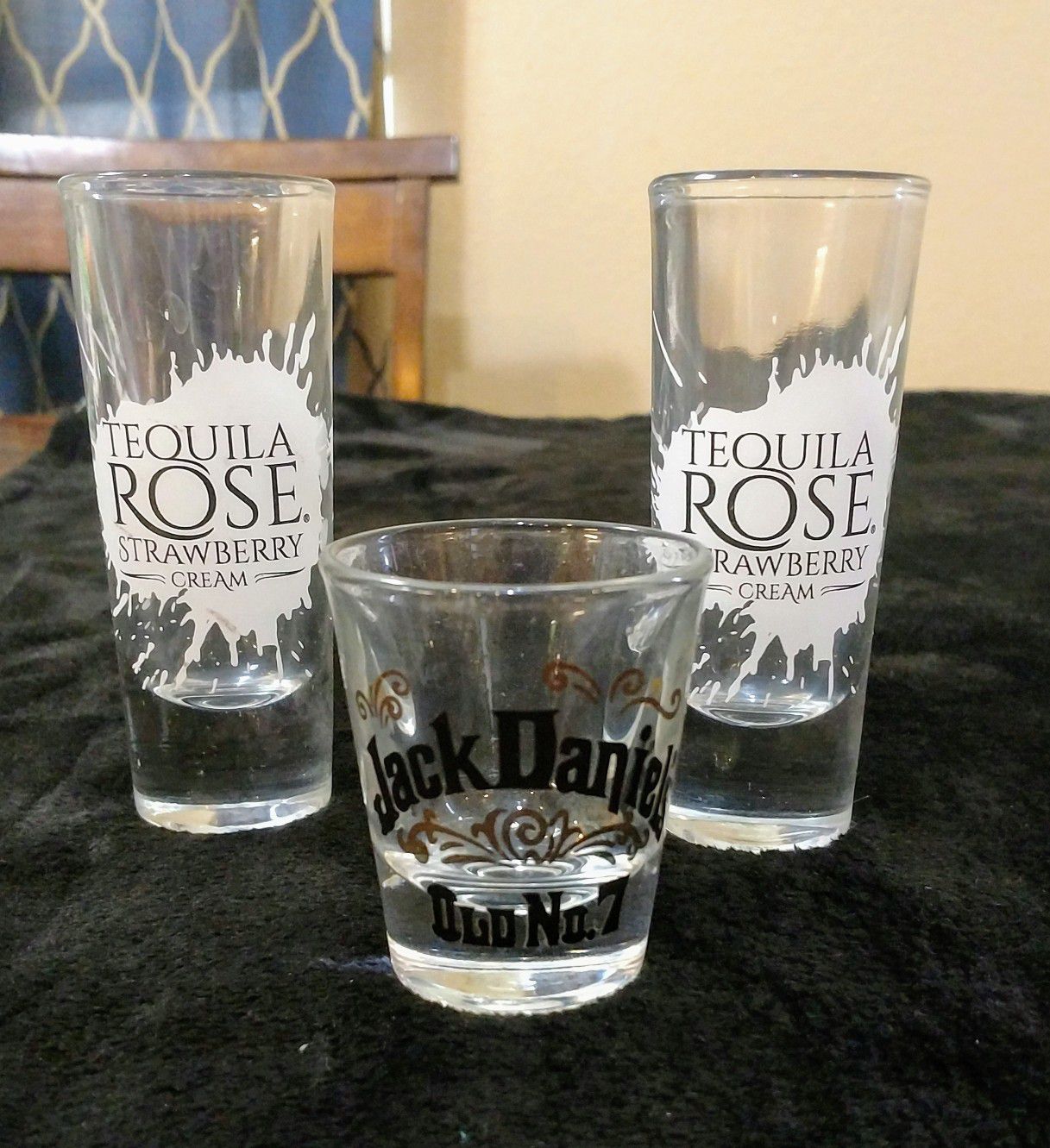 Tequila Rose & Jack Daniels Shot Glasses