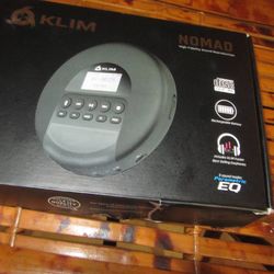 KLIM Nomad Portable CD Player Bluetooth New Open Box