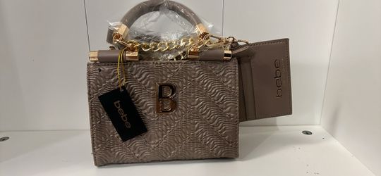 Bebe Quilted Mini Handbag with Chain Strap