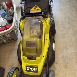 Ryobi Mower With Basket And Like New