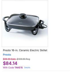Presto 16-in. Ceramic Electric Skillet
