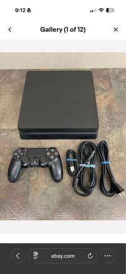 SONY PS4 SLIM 500GB CONSOLE W/ 1 CONTROLLER & CABLES