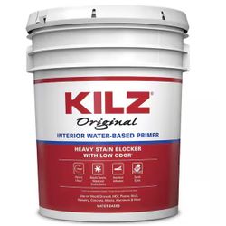 KILZ Original 5 Gal. White Water-Based Interior Primer Sealer and Stain Blocker