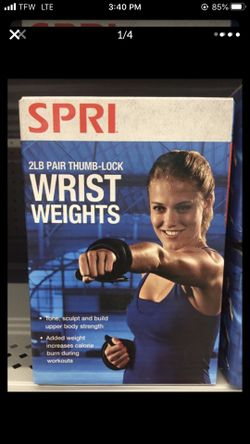 New Sealed Box 2 lb wrist weights 2 lb each Thumb-Lock Wrist Weights