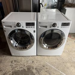 LG Washer and Gas Dryer Set With Steam Care